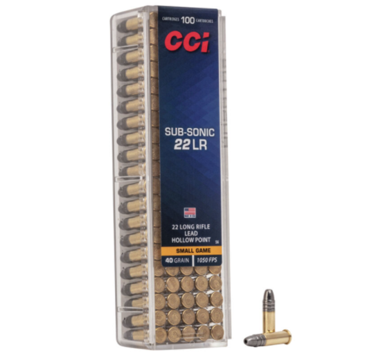 CCI Subsonic 22LR HP 500 Rounds